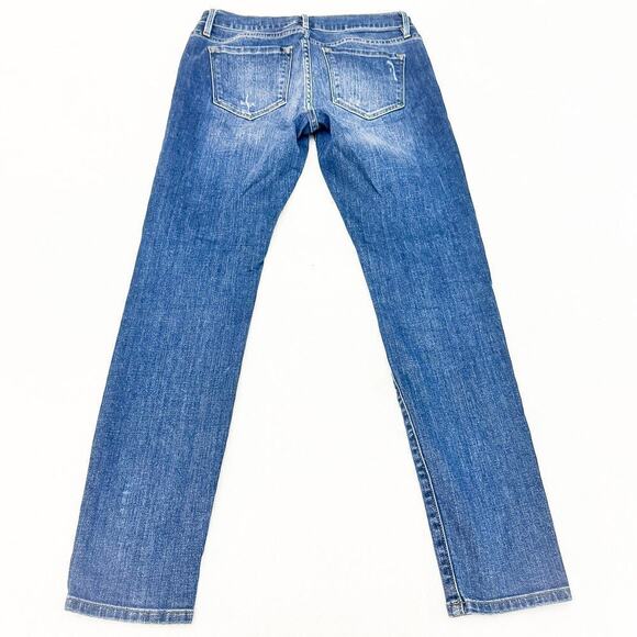 Frame Le Garcon Denim Jeans Dark Wash Distressed Details Size 25 - Picture 3 of 9